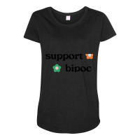 Trending Support Bipoc Maternity Scoop Neck T-shirt | Artistshot