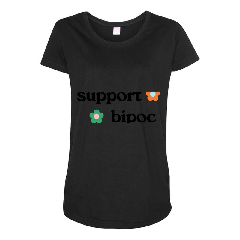 Trending Support Bipoc Maternity Scoop Neck T-shirt by yumgaugeteuda | Artistshot