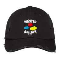 Brick Builder Funny Blocks Building Master Builder Toys Gift T Shirt Vintage Cap | Artistshot