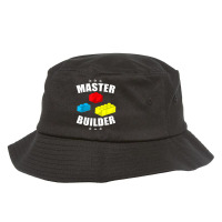 Brick Builder Funny Blocks Building Master Builder Toys Gift T Shirt Bucket Hat | Artistshot