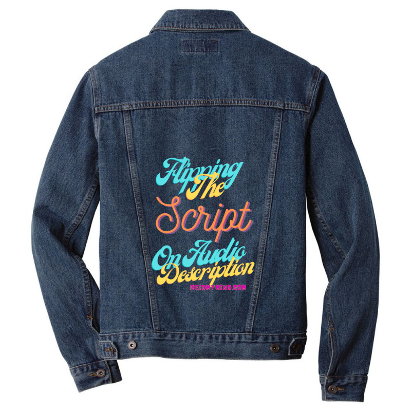 Flipping The Script On Audio Description 1 Men Denim Jacket | Artistshot