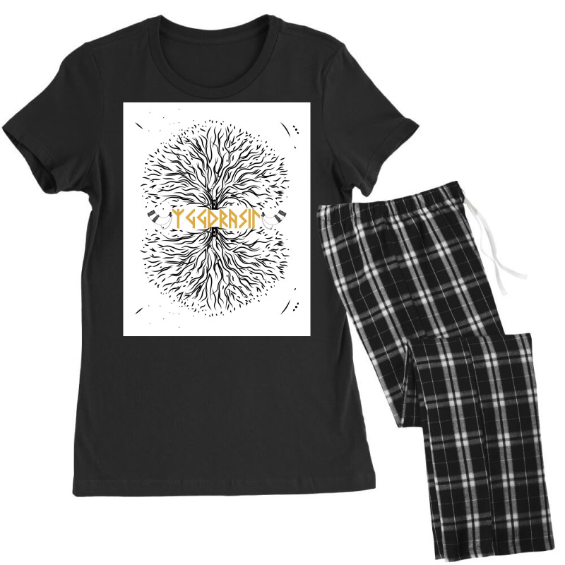 Yggdrasil Tree Of Life Odinx27s Horse Vikings  Hippie Women's Pajamas Set by chytrarujithw | Artistshot