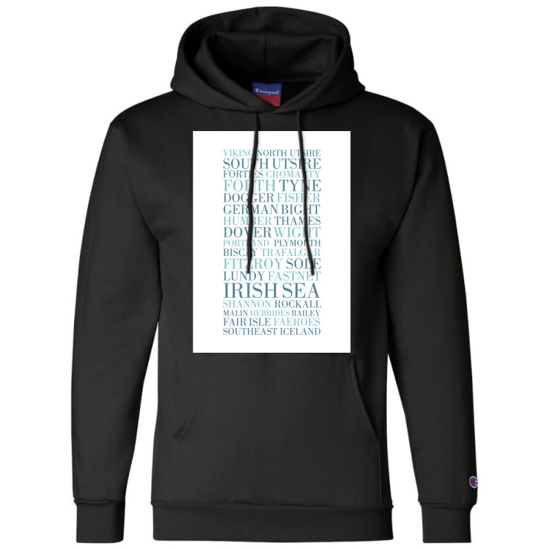 Shipping Forecast As Heard Of Radio 4  Nostalgia 80s Quote Champion Hoodie | Artistshot