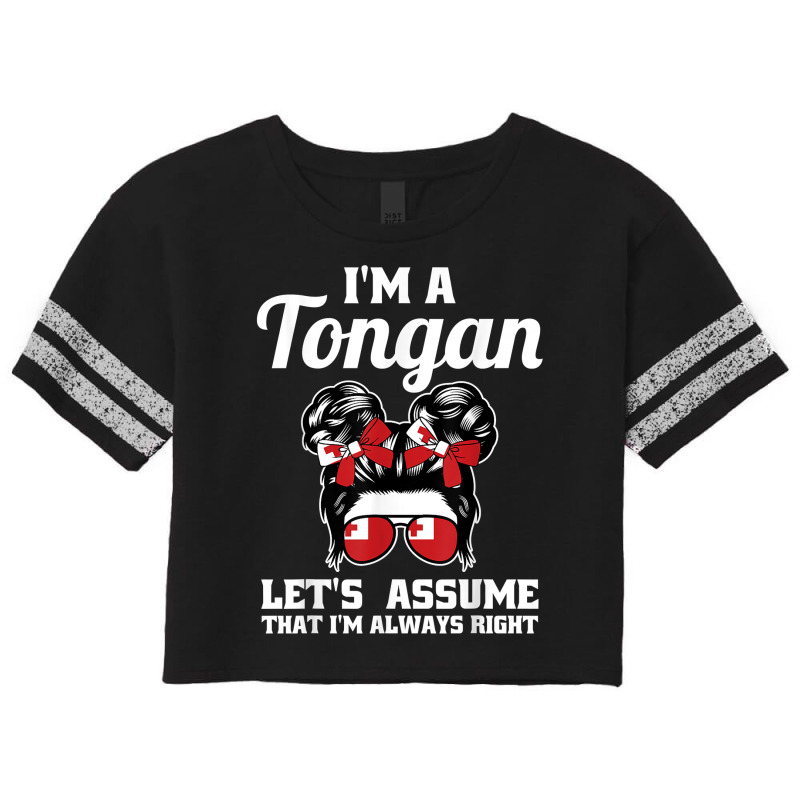 I'm A Tongan Let's Assume That I'm Always Right Tonga T Shirt Scorecard Crop Tee by darrene68stu | Artistshot