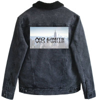 No Limits Unisex Sherpa-lined Denim Jacket | Artistshot