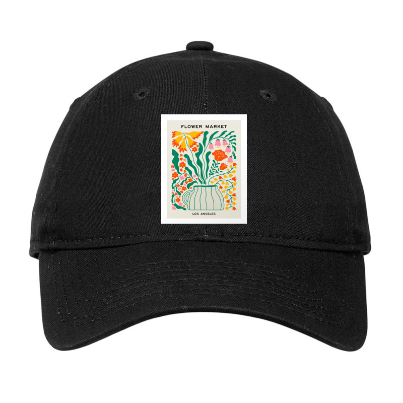 Flower Market Los Angeles Adjustable Cap by currygeorge | Artistshot