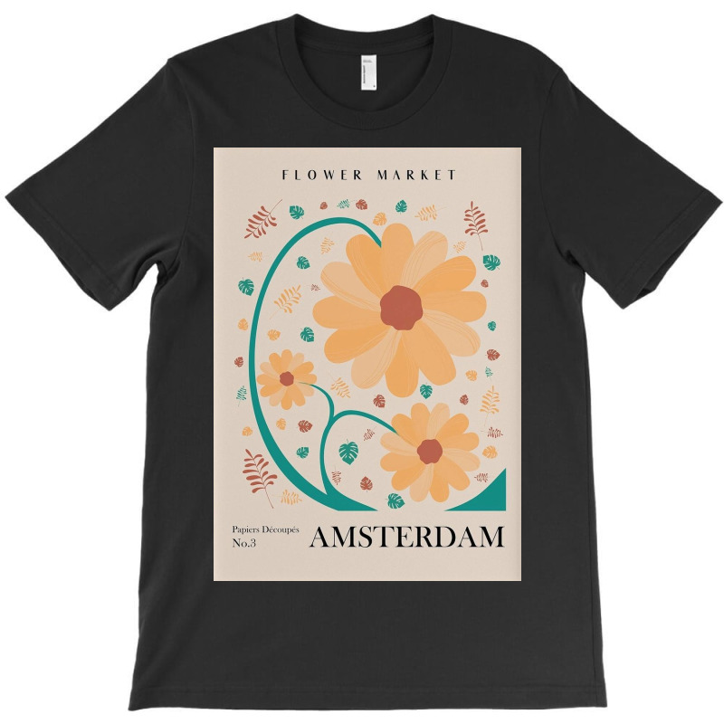 Flower Market Amsterdam T-Shirt by currygeorge | Artistshot