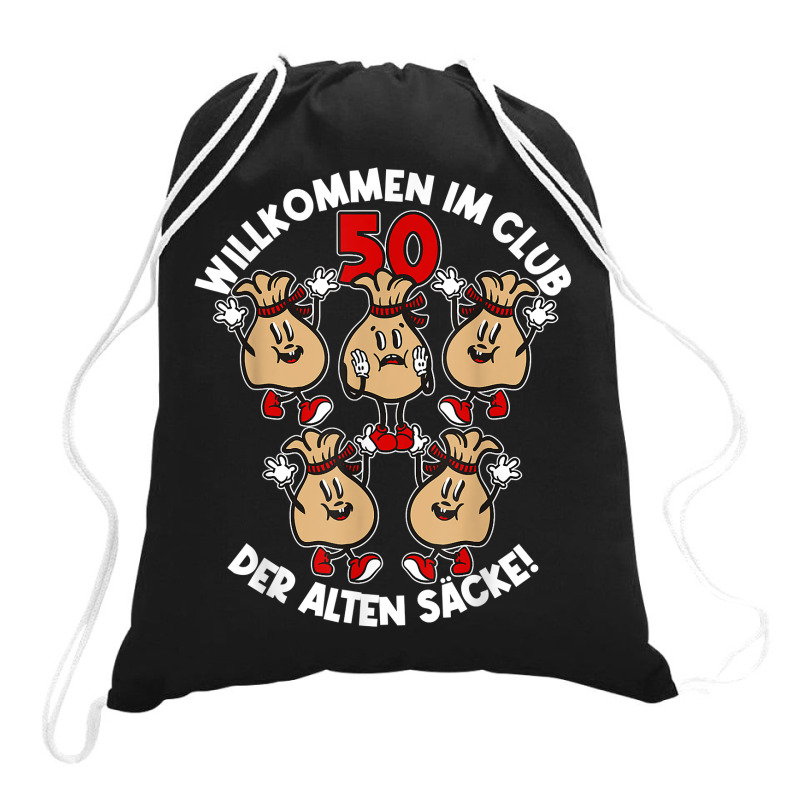 Mens Welcome To The Club Of The Old Bags Old Bag 50th Birthday T Shirt Drawstring Bags | Artistshot