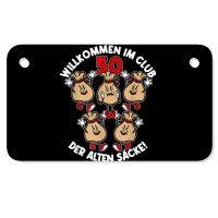 Mens Welcome To The Club Of The Old Bags Old Bag 50th Birthday T Shirt Motorcycle License Plate | Artistshot