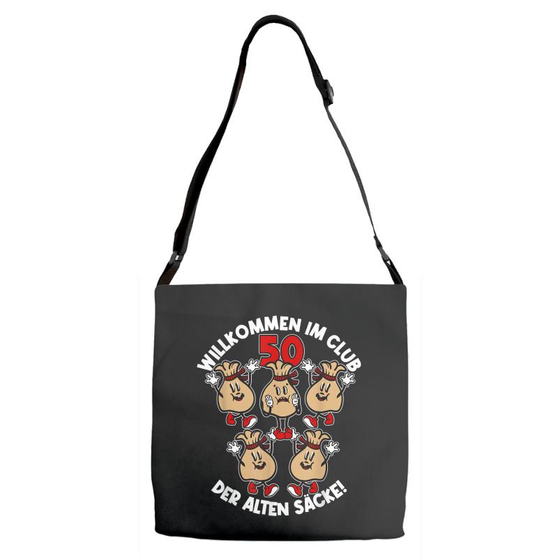 Mens Welcome To The Club Of The Old Bags Old Bag 50th Birthday T Shirt Adjustable Strap Totes | Artistshot