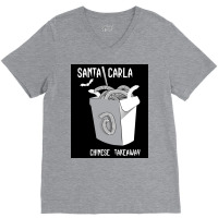 Santa Clara Chinese Takeaway Minimalist Tv Amp Design Film Amp Tv Art V-neck Tee | Artistshot