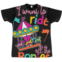 Hot Trend Carousel Horse Merry-go-round For Girls Graphic T-shirt | Artistshot