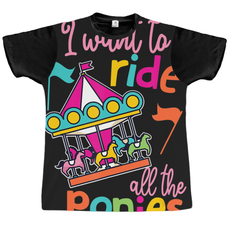 Hot Trend Carousel Horse Merry-go-round For Girls Graphic T-shirt | Artistshot