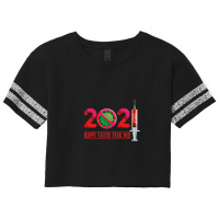 Happy Vaccin Year 2021 Scorecard Crop Tee | Artistshot