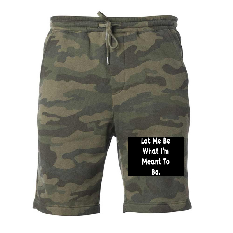 Let Me Be What Ix27m Meant To Be Poster Girl Fleece Short | Artistshot