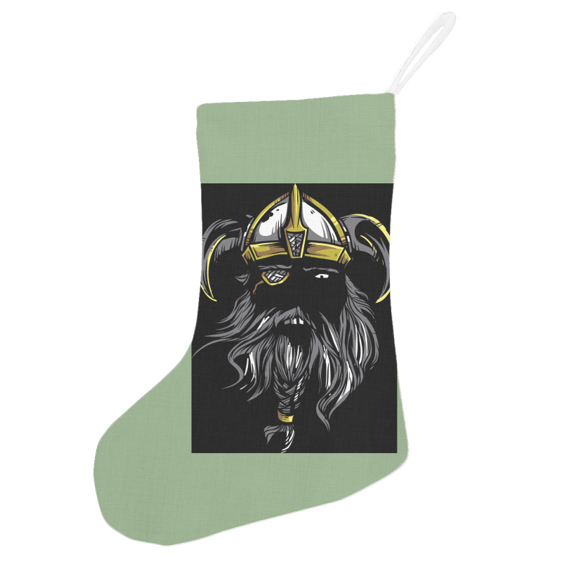 Viking Warrior Beard Power With Horned Helmet  Gift Love Holiday Stocking | Artistshot