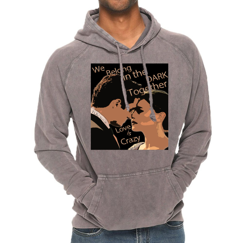 Love Is Crazy Poster Quote Vintage Hoodie | Artistshot