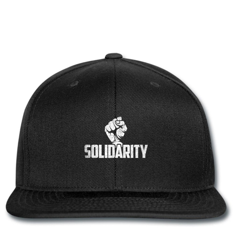 Solidarity With Fist  Protest Union Worker Distressed Printed Hat | Artistshot