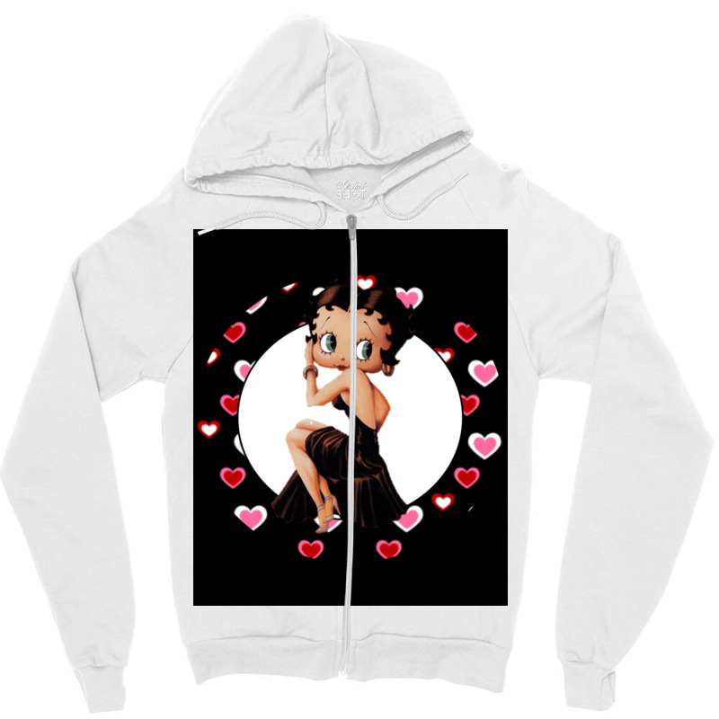 Love Love Classic Poster Red Zipper Hoodie | Artistshot