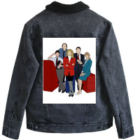 Murphy Brown Poster Blue Unisex Sherpa-lined Denim Jacket | Artistshot