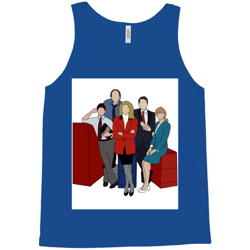 Murphy Brown Poster Blue Tank Top | Artistshot