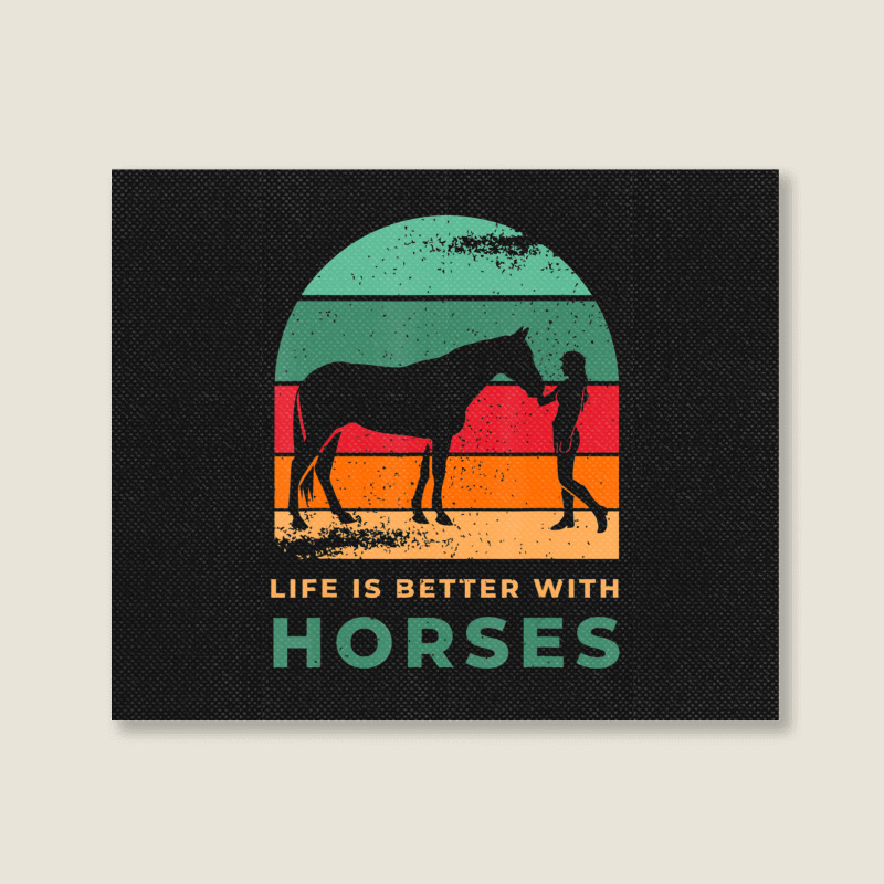 Hot Trend Equestrian Horsewoman Gallop Quote Horse For Girls Landscape Canvas Print | Artistshot