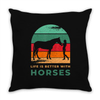 Hot Trend Equestrian Horsewoman Gallop Quote Horse For Girls Throw Pillow | Artistshot