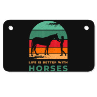 Hot Trend Equestrian Horsewoman Gallop Quote Horse For Girls Motorcycle License Plate | Artistshot