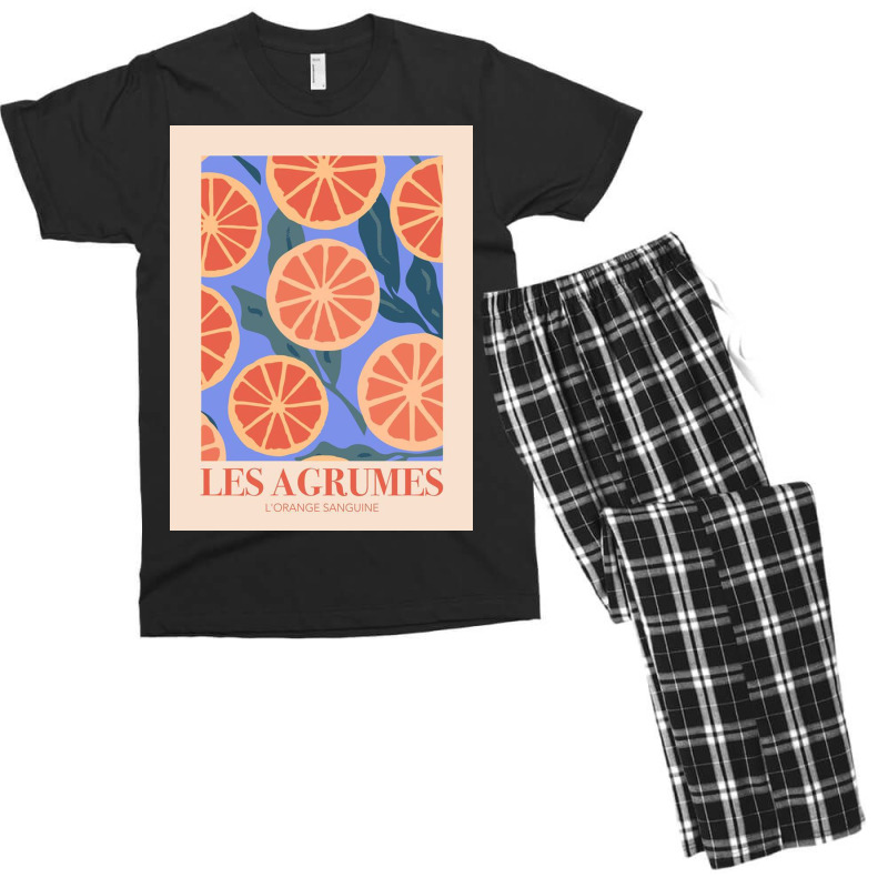 Les Agrumes L'orange Sanguine Men's T-shirt Pajama Set by gertrudeocra | Artistshot