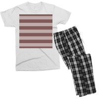 Mauve Purple Puce Wide Cabana Tent Stripes Poster Hipster Men's T-shirt Pajama Set | Artistshot