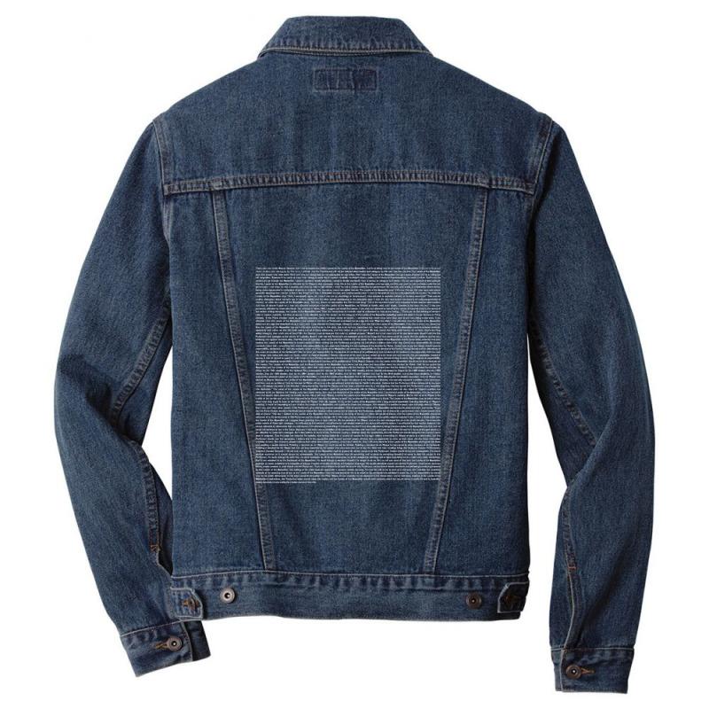 Gillard's 2012 Misogyny Speech Transcript .png Men Denim Jacket by BobbyBorthgardt | Artistshot