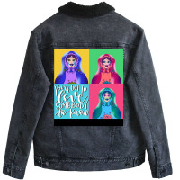 Russian Doll Poster Aesthetic Unisex Sherpa-lined Denim Jacket | Artistshot