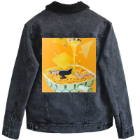 Cheese Dreams Unisex Sherpa-lined Denim Jacket | Artistshot