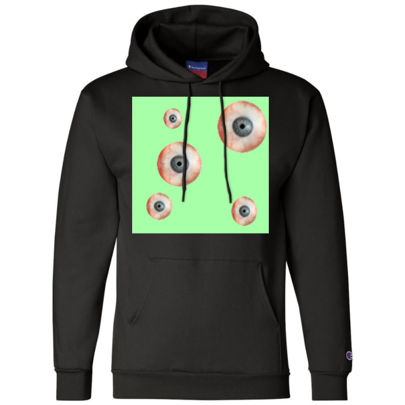 Green Eye Pattern Poster 80s Champion Hoodie | Artistshot