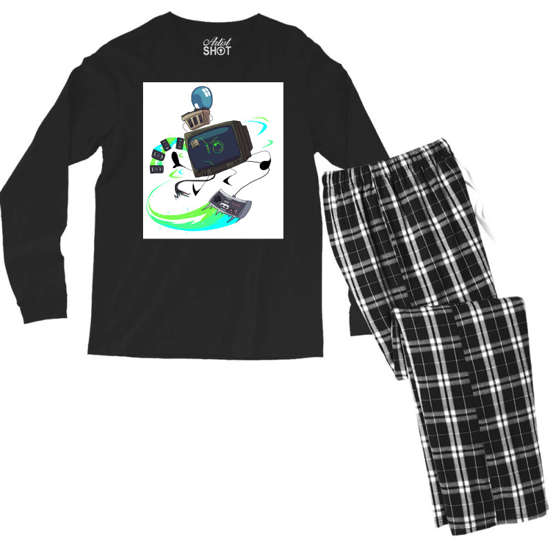 Tapes Fighter Pose Poster Nature Men's Long Sleeve Pajama Set | Artistshot