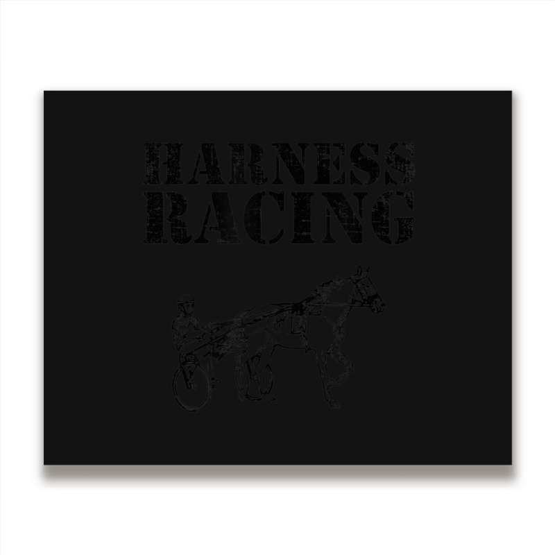 Hot Trend Harness Horse Retro, Horse Harness Racing Metal Print Horizontal | Artistshot