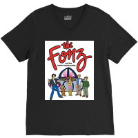 The Fonz Toon Poster Aesthetic V-neck Tee | Artistshot