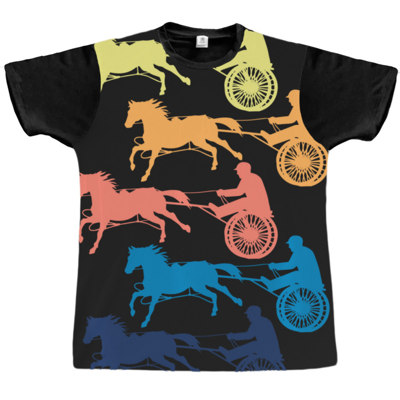 Limited Edition Harness Horse Racing Men Women Cool Retro Colors Graphic T-shirt | Artistshot