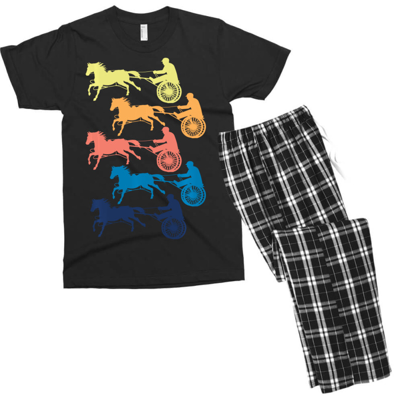 Limited Edition Harness Horse Racing Men Women Cool Retro Colors Men's T-shirt Pajama Set | Artistshot