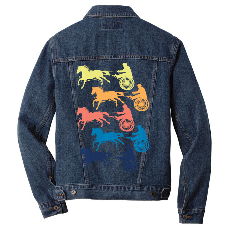 Limited Edition Harness Horse Racing Men Women Cool Retro Colors Men Denim Jacket | Artistshot