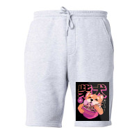 Shiba Noodles Poster Poster Travel Fleece Short | Artistshot