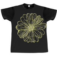 Limited Edition Sunflower Ink Print Graphic T-shirt | Artistshot