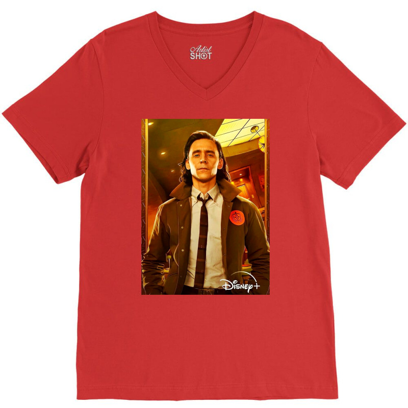 The God Of Mischief Poster Yellow V-neck Tee | Artistshot