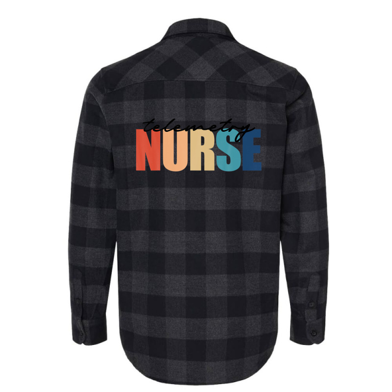 Telemetry Nurse Progressive Care Cardiac Nursing Flannel Shirt | Artistshot