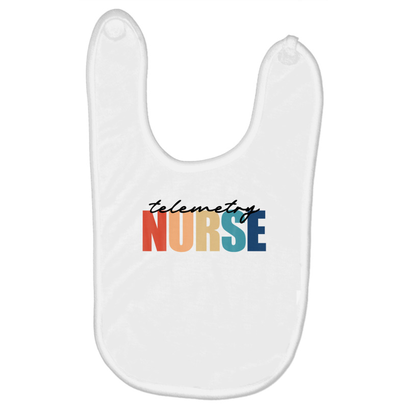 Telemetry Nurse Progressive Care Cardiac Nursing Baby Bibs | Artistshot