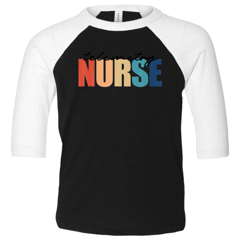 Telemetry Nurse Progressive Care Cardiac Nursing Toddler 3/4 Sleeve Tee | Artistshot