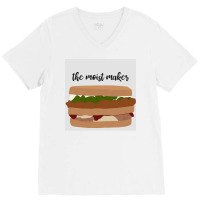 The Moist Maker Poster 80s V-neck Tee | Artistshot