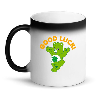 Kiss Me Good Luck Cute Bear St. Patrick's Day Magic Mug Designed By Jan Larise