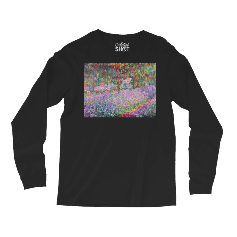 The Artists Garden At Giverny 1900 Claude Monet Poster Aesthetic Long Sleeve Shirts by tamrahzeller4 | Artistshot