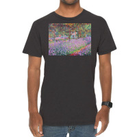 The Artists Garden At Giverny 1900 Claude Monet Poster Aesthetic Vintage T-shirt | Artistshot